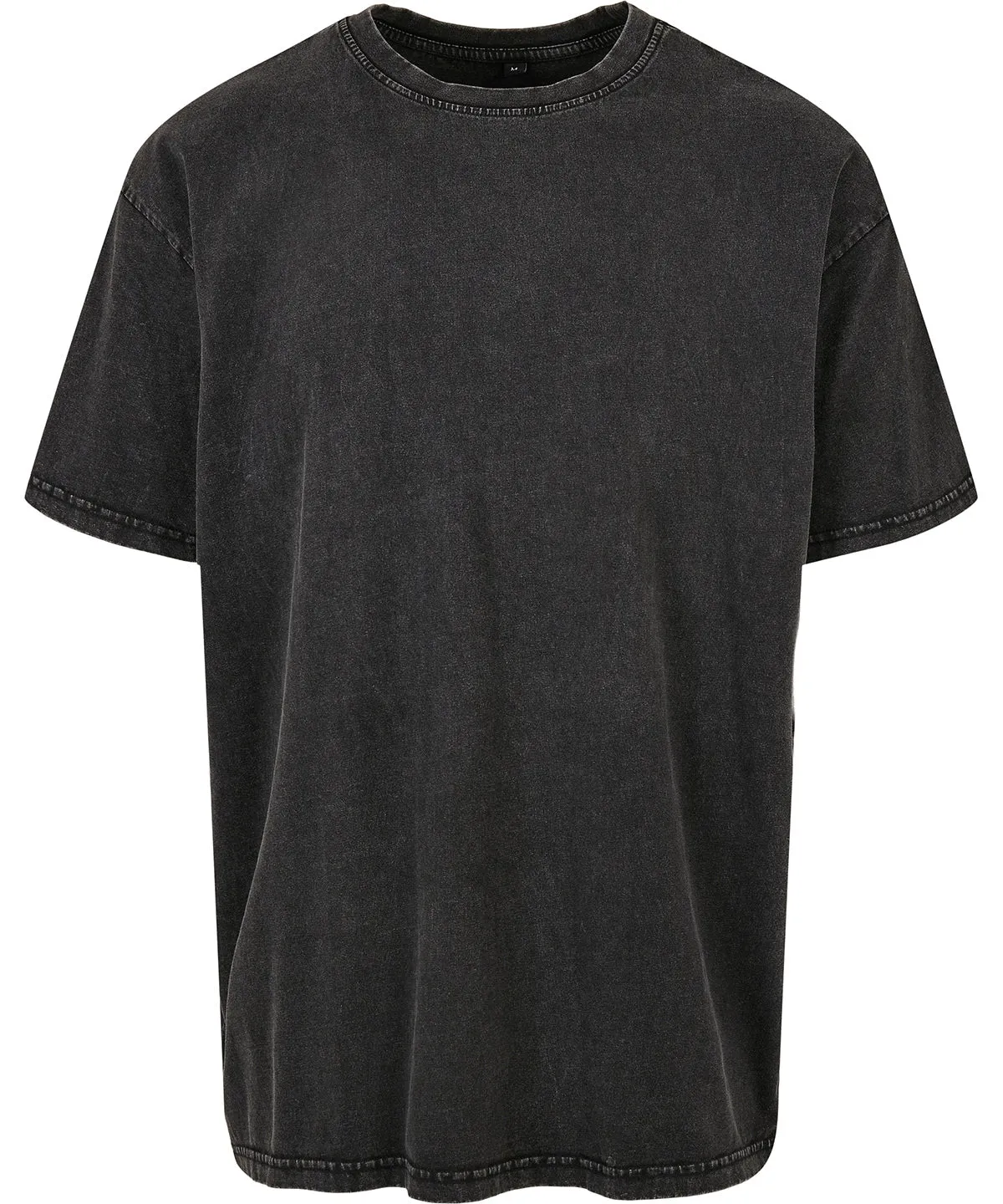 Acid washed heavy oversized tee | Black