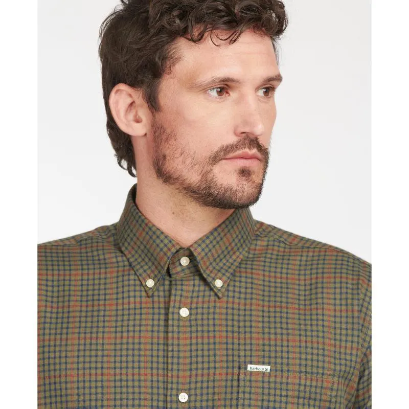 Barbour Henderson Thermo Weave Mens Shirt - Olive