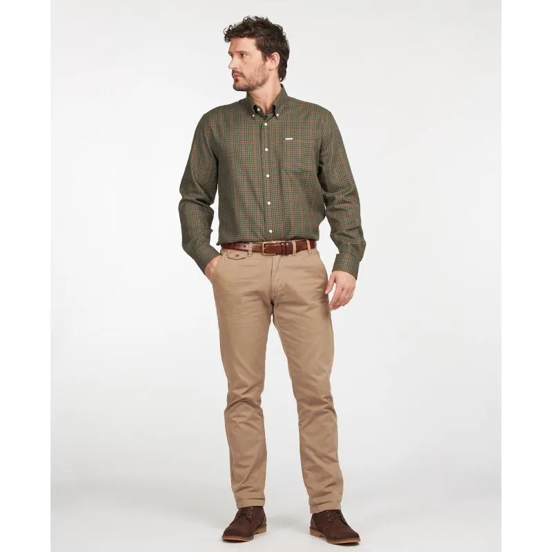 Barbour Henderson Thermo Weave Mens Shirt - Olive