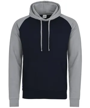 Baseball hoodie | Oxford Navy/Heather Grey