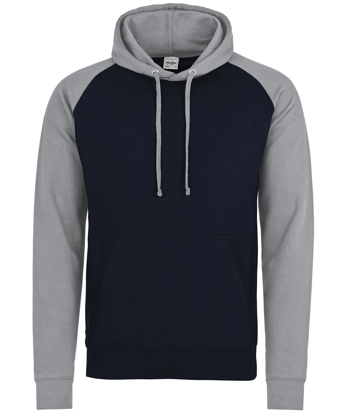 Baseball hoodie | Oxford Navy/Heather Grey