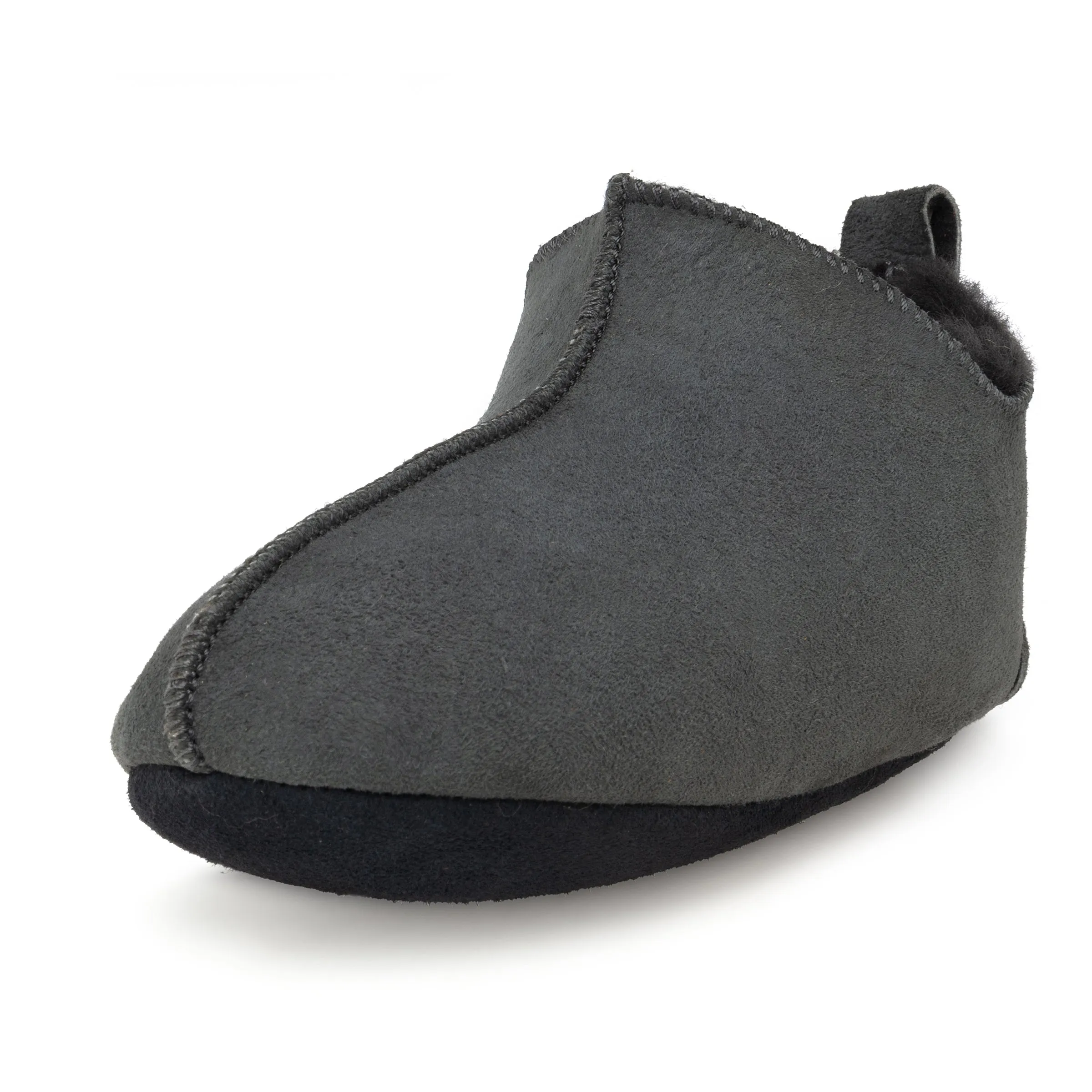 Berit Sheepskin Slippers/Yoga Shoe - Graphite