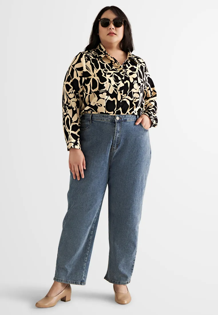 Bexley Printed Long Sleeves Flowy Shirt