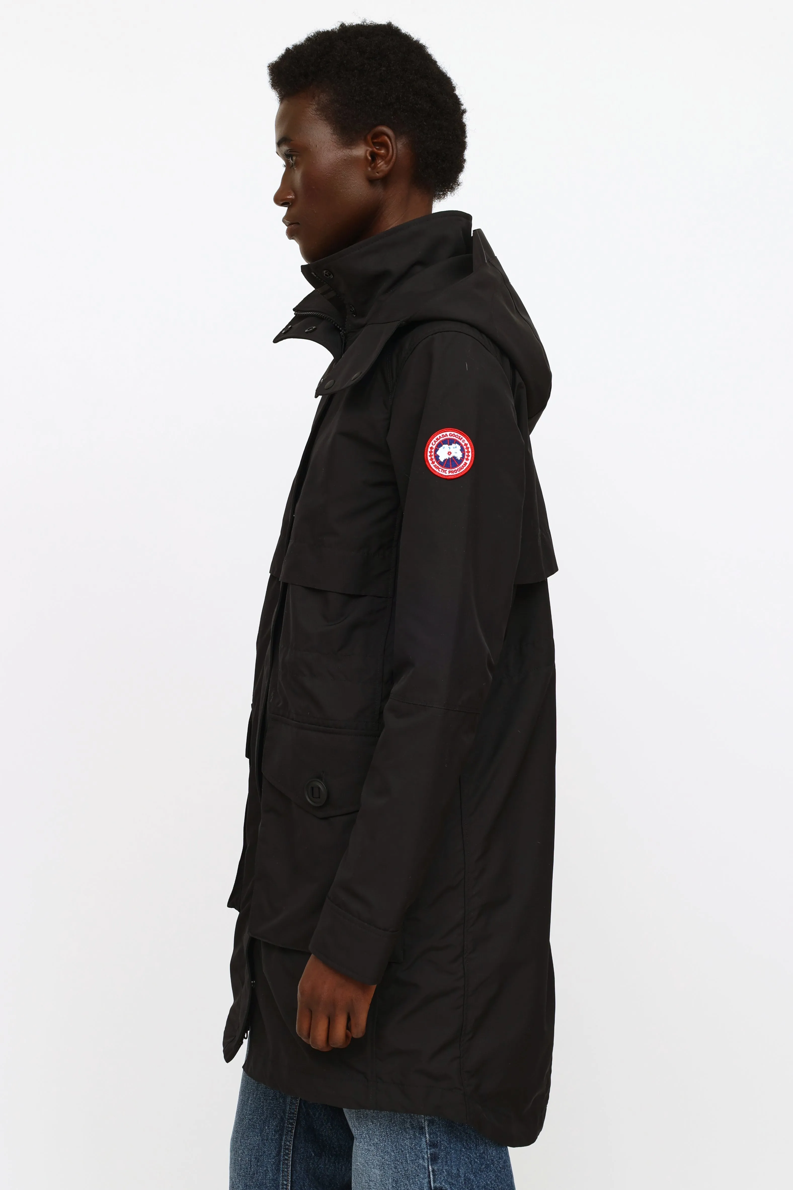 Black Cavalry Trench Coat