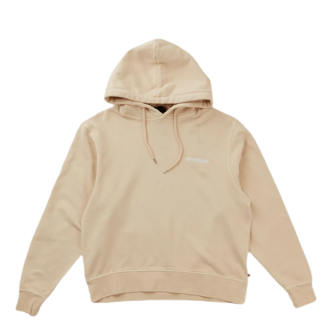 Bulky Hoodie Beige Logo