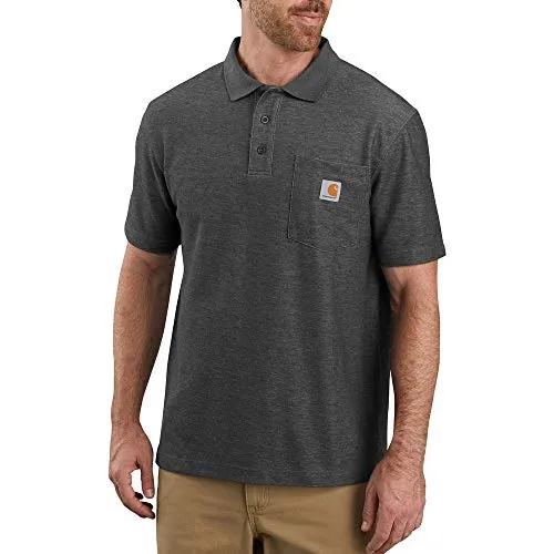 Carhartt 106685 Men's Loose Fit Midweight Short-Sleeve Pocket Polo K570