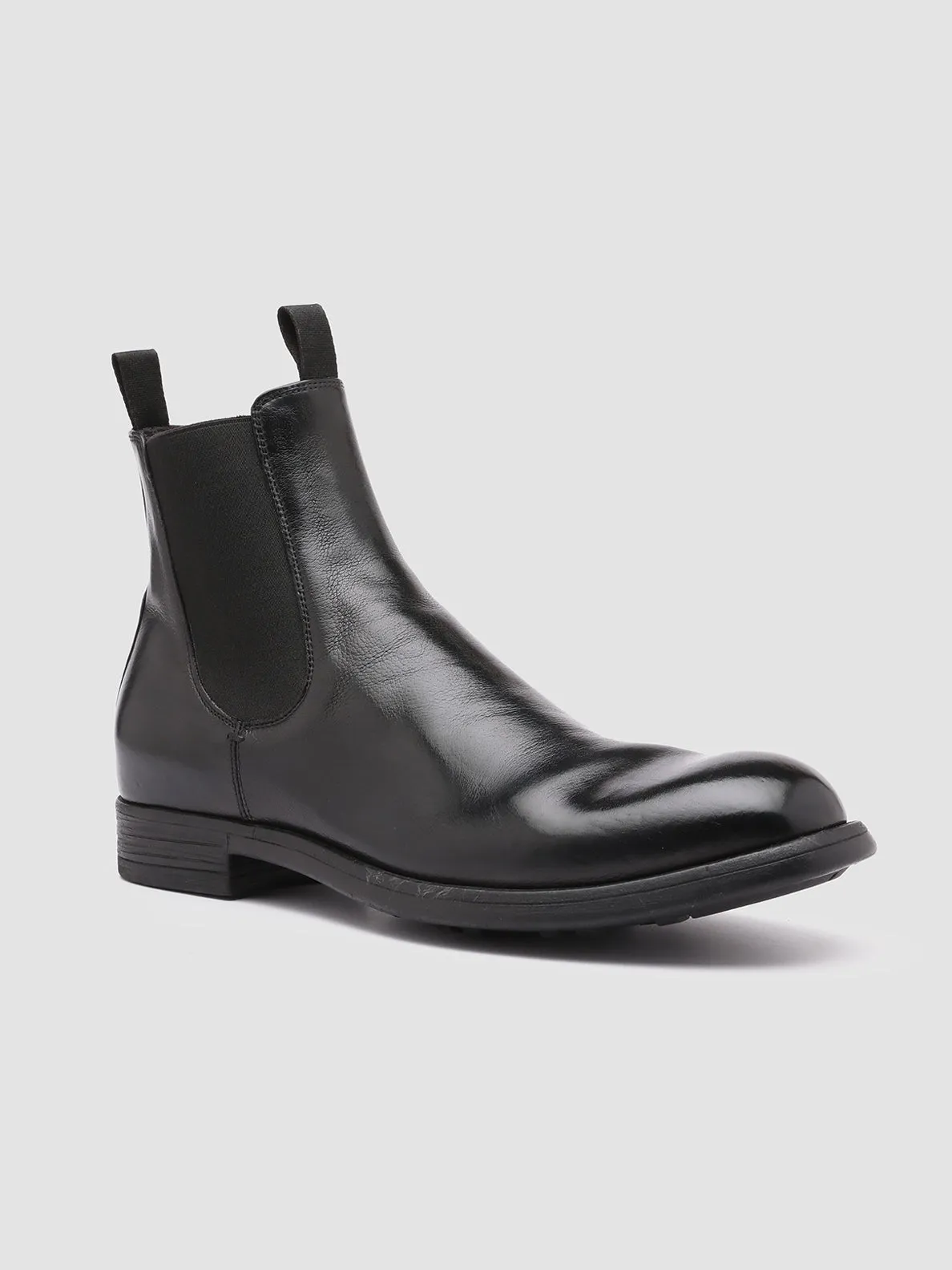 CHRONICLE 002 - Black Leather Chelsea Boots