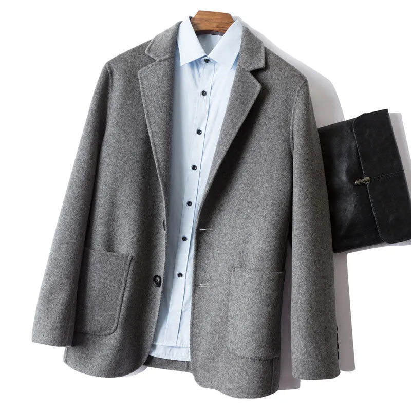 Classic Merino-Blend Blazer Jacket