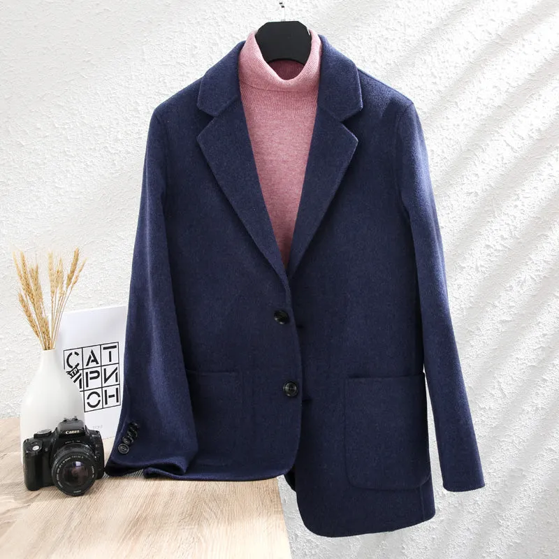 Classic Merino-Blend Blazer Jacket