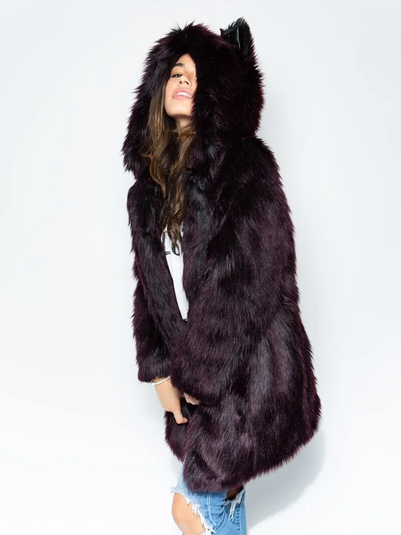 Classic Sangria Wolf CE Faux Fur Coat *Unisex*