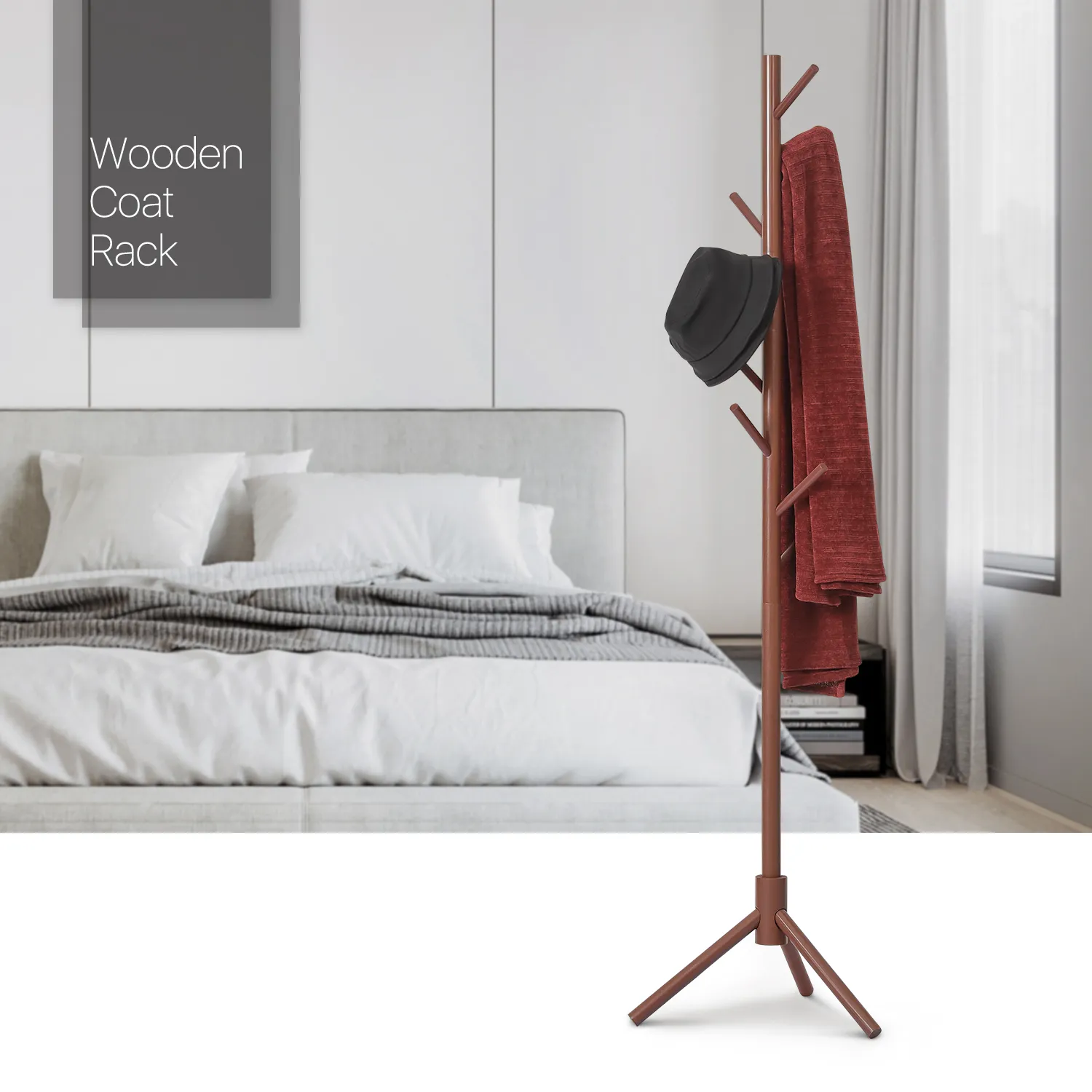 Coat Tree Stand - Tripod