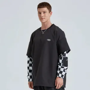 Contrast Color Men's Snowboard Sweatshirts