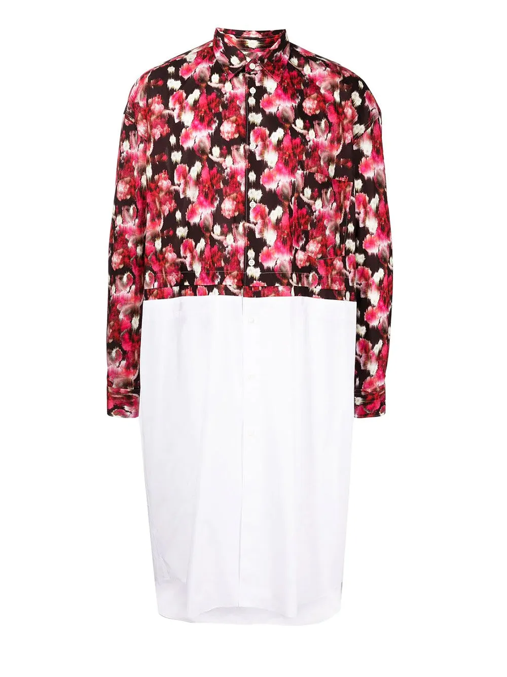 Cotton Poplin Floral Print Shirt