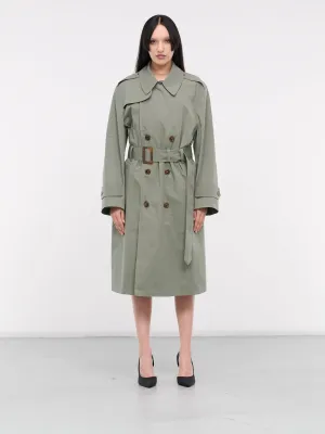 Cut-Out Trench Coat (VAQ07C002-OLIVE)