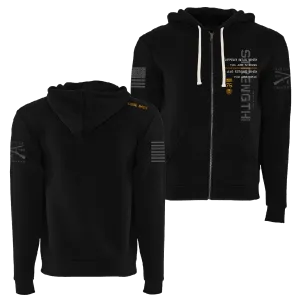 Don't Look Back Full-Zip Hoodie - Black