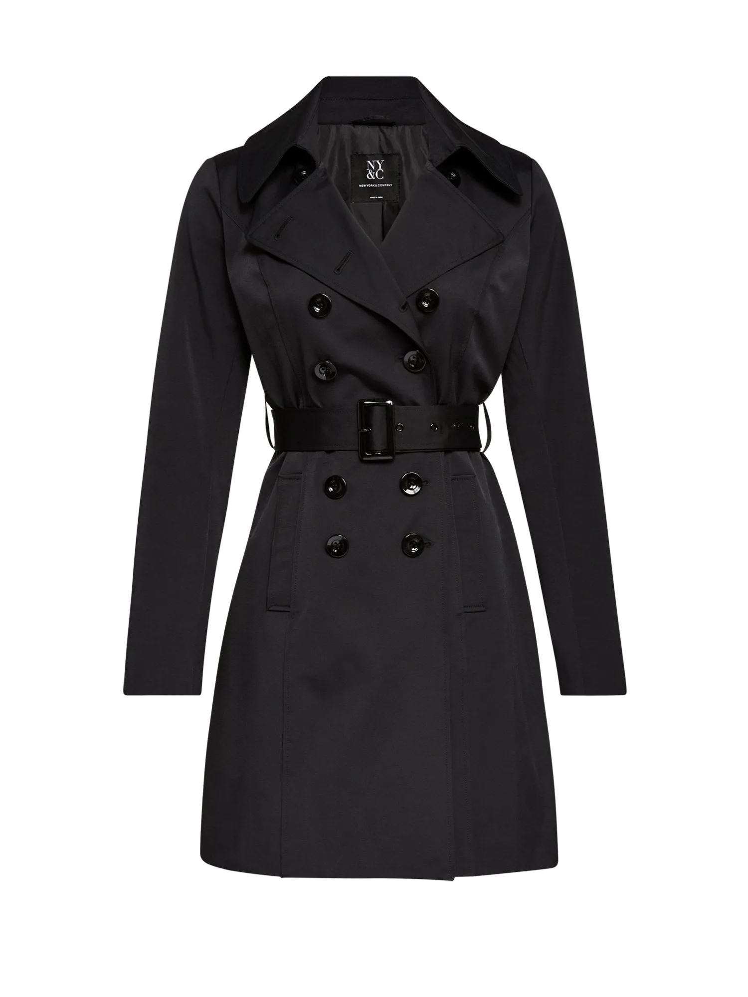 Double-Breasted City Trench Coat