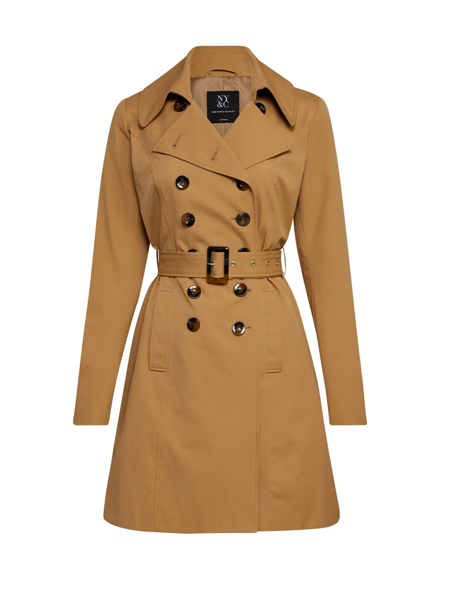 Double-Breasted City Trench Coat