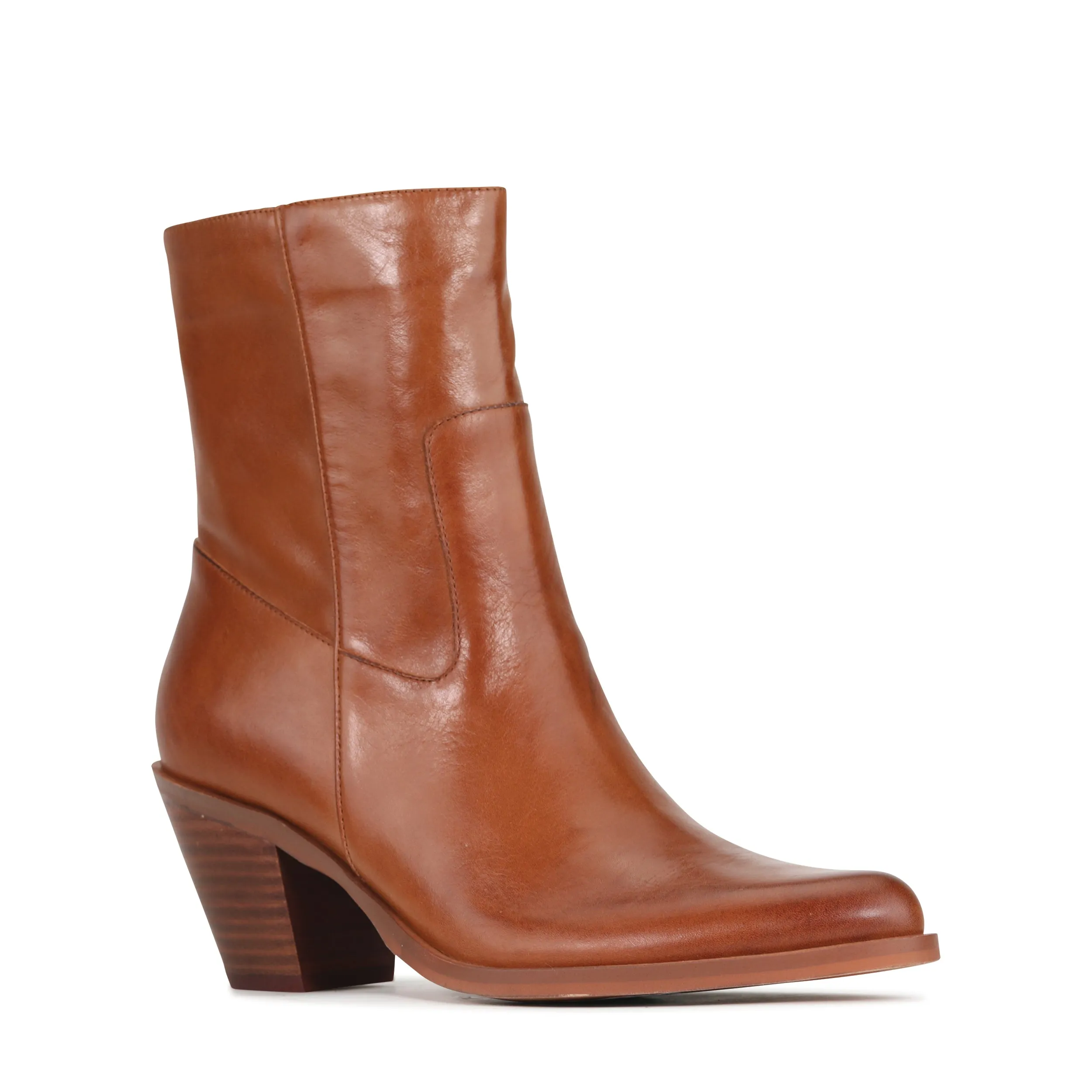 ELLEN LEATHER ANKLE BOOT