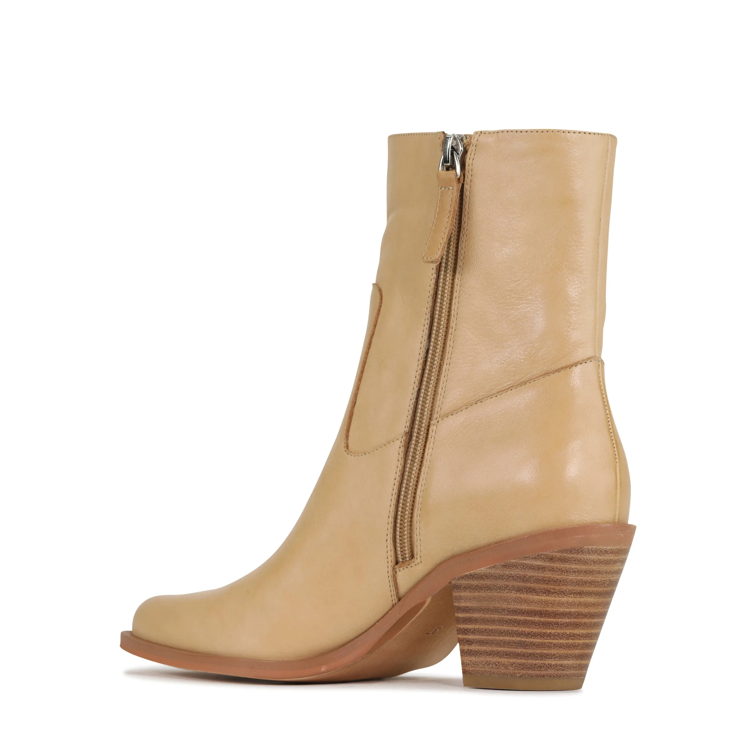 ELLEN LEATHER ANKLE BOOT