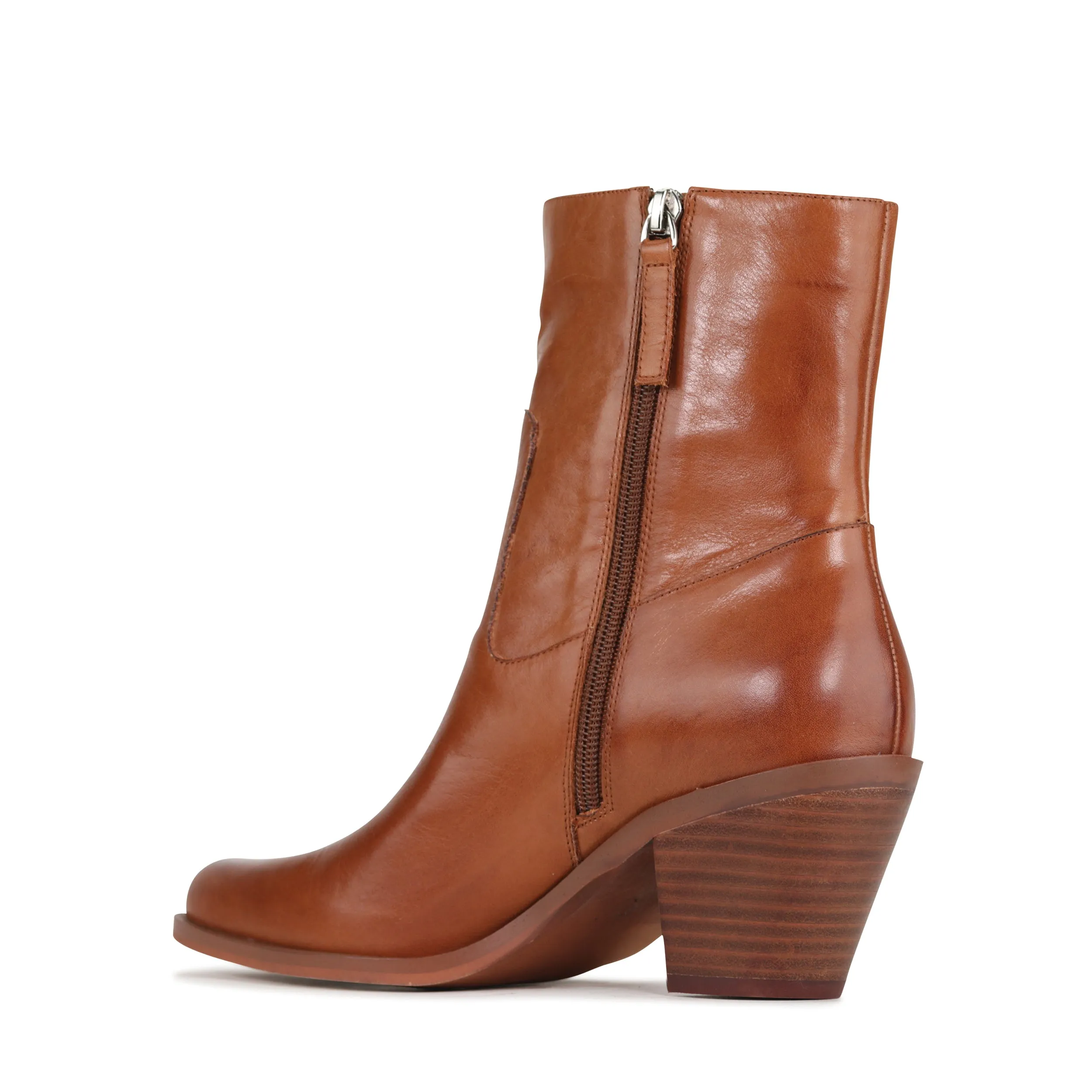 ELLEN LEATHER ANKLE BOOT