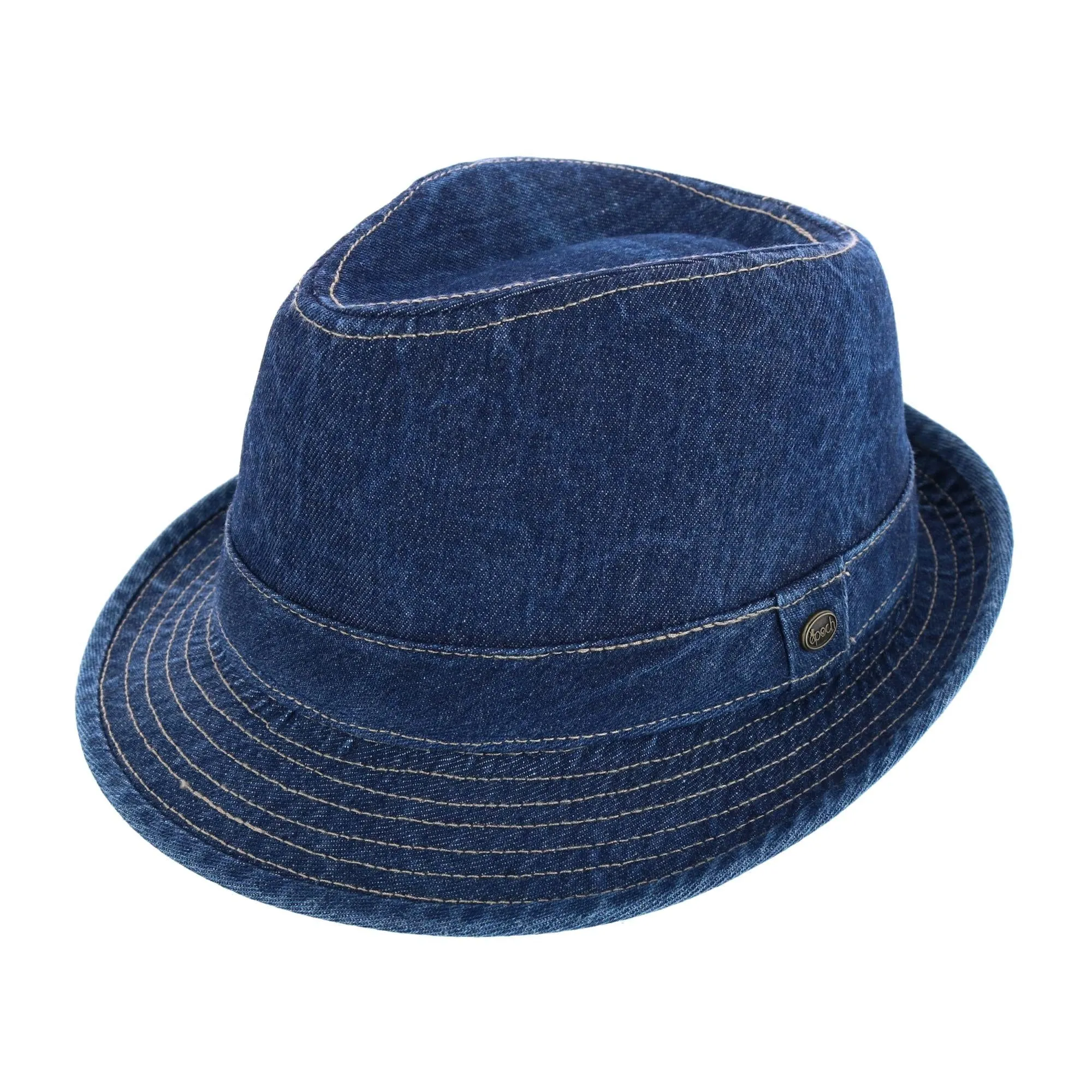 Epoch Hats Company Men's Cotton Denim Fedora Hat