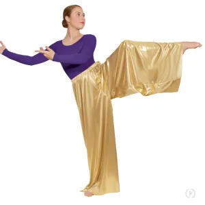 Eurotard - Metallic Palazzo Pants- Adult (14691) - Gold