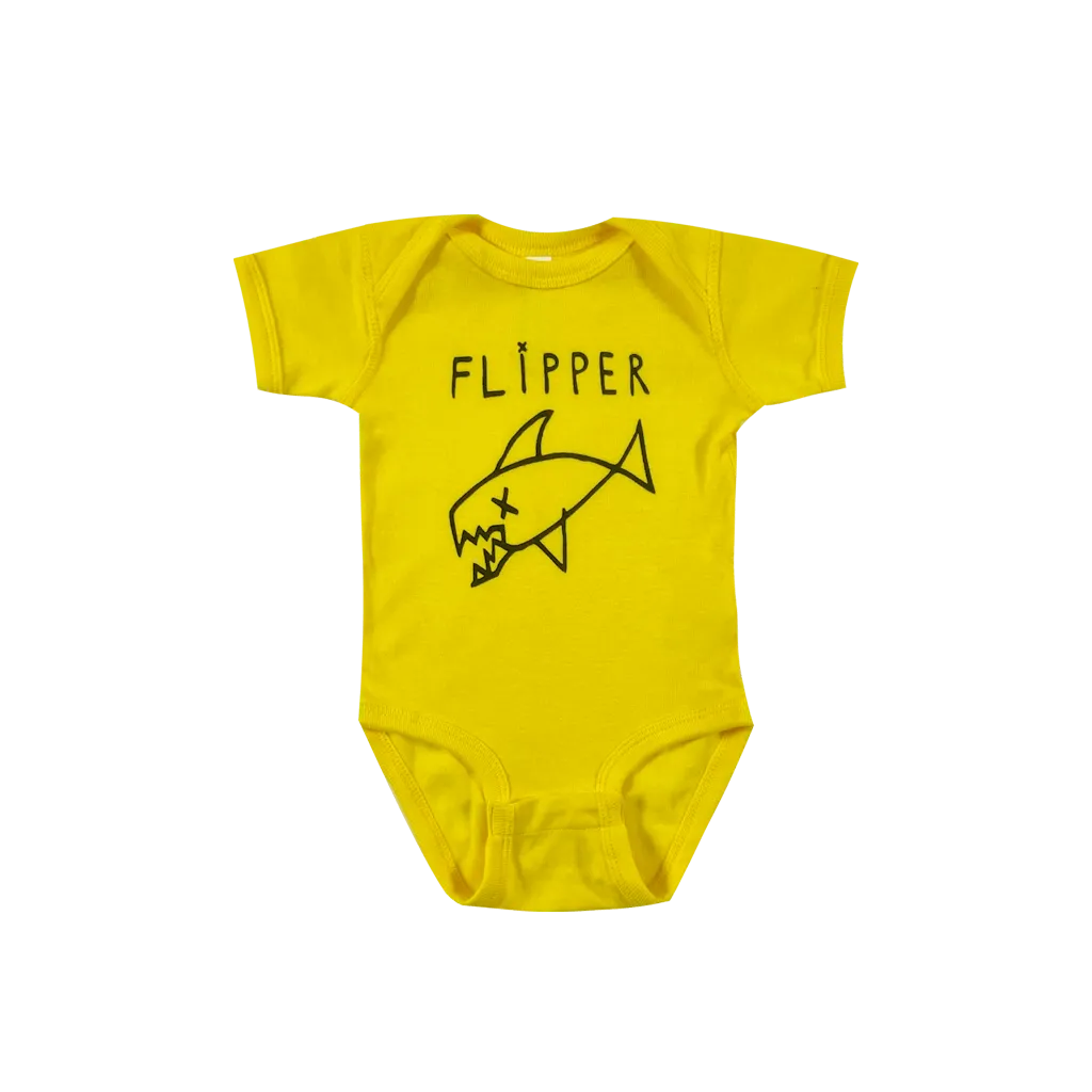 Fish Logo Yellow Onesie