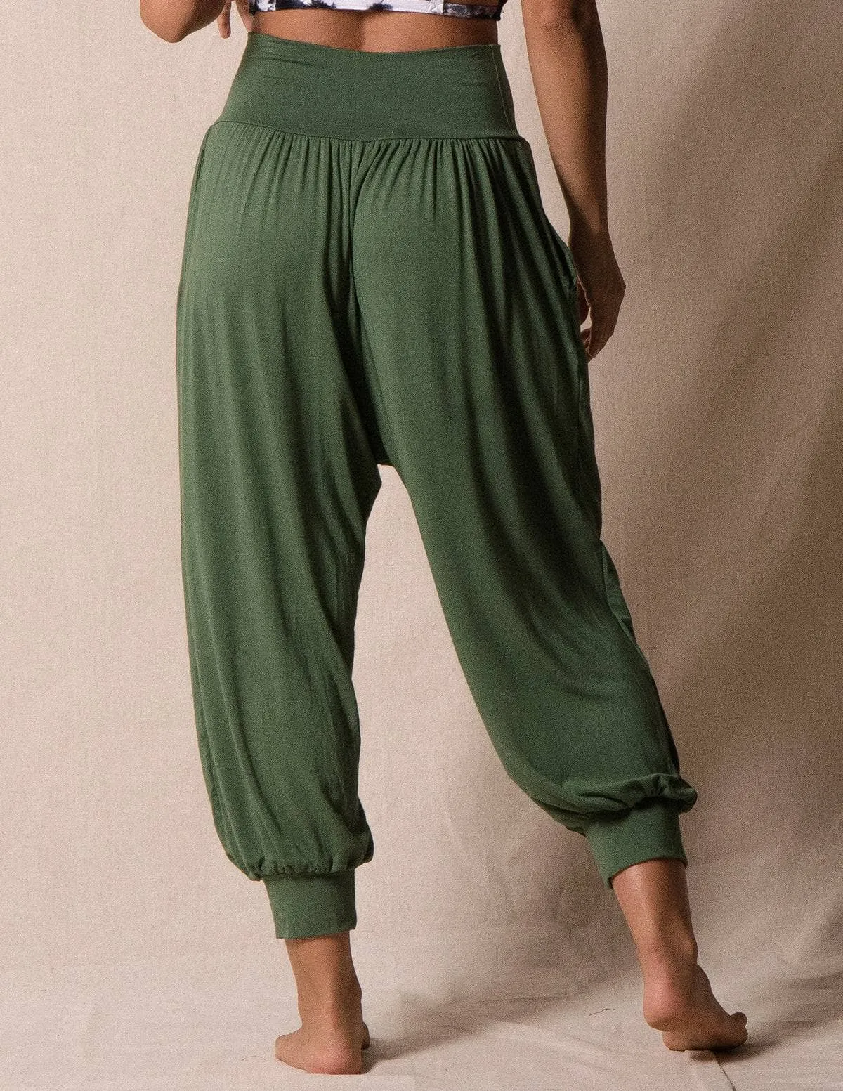 Flowy Harem Pants - Meadow