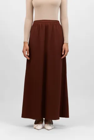 Flowy Maxi Skirt - Cranberry