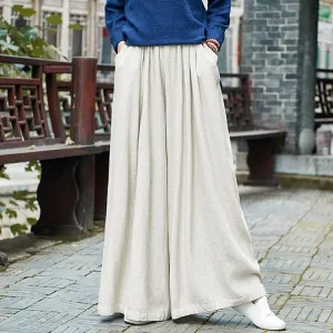 Flowy Pleated Palazzo Pants  | Zen