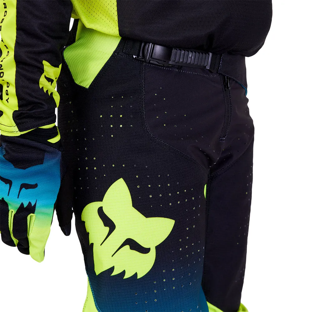 FOX YOUTH 360 STREAK PANTS [BLACK/YELLOW]