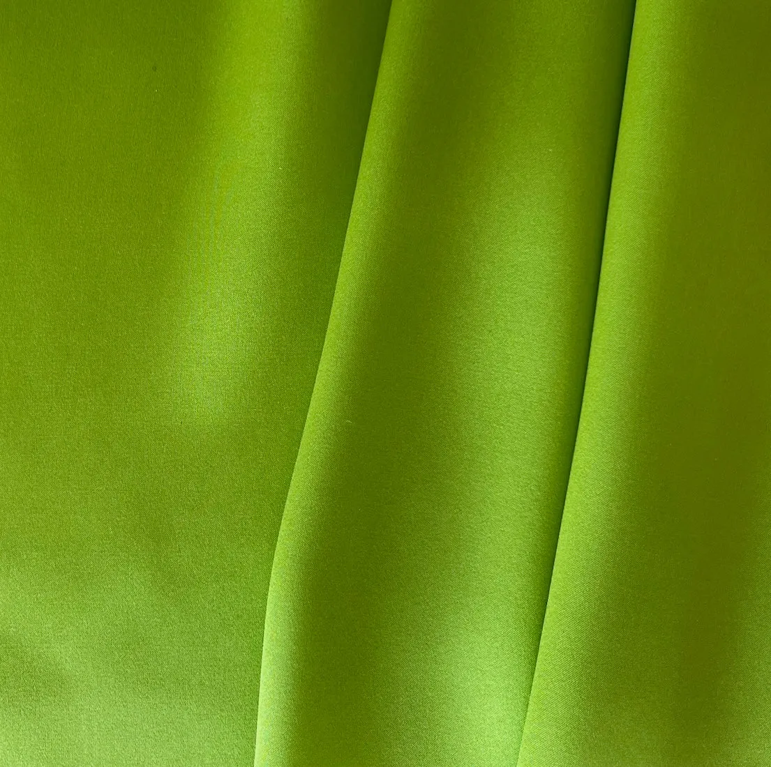 Fresh Limeade Silk Satin Charmeuse (Made in Italy)