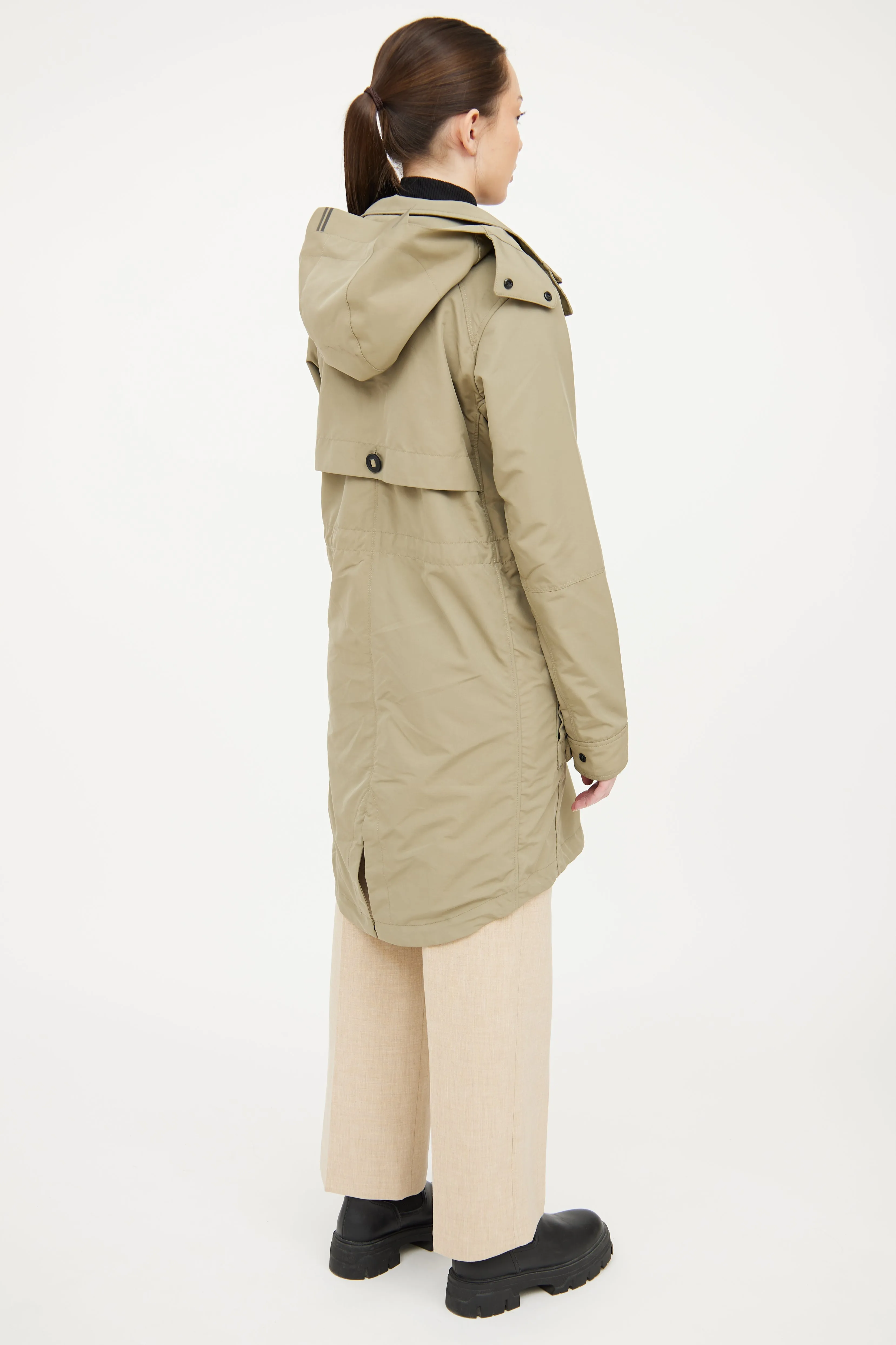 Green Cavalry Trench Coat