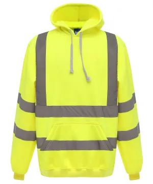 Hi-vis pull-over hoodie (HVK05) | Yellow