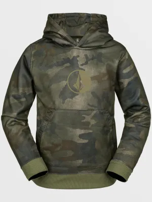 Kids Riding Fleece Pullover - Cloudwash Camo