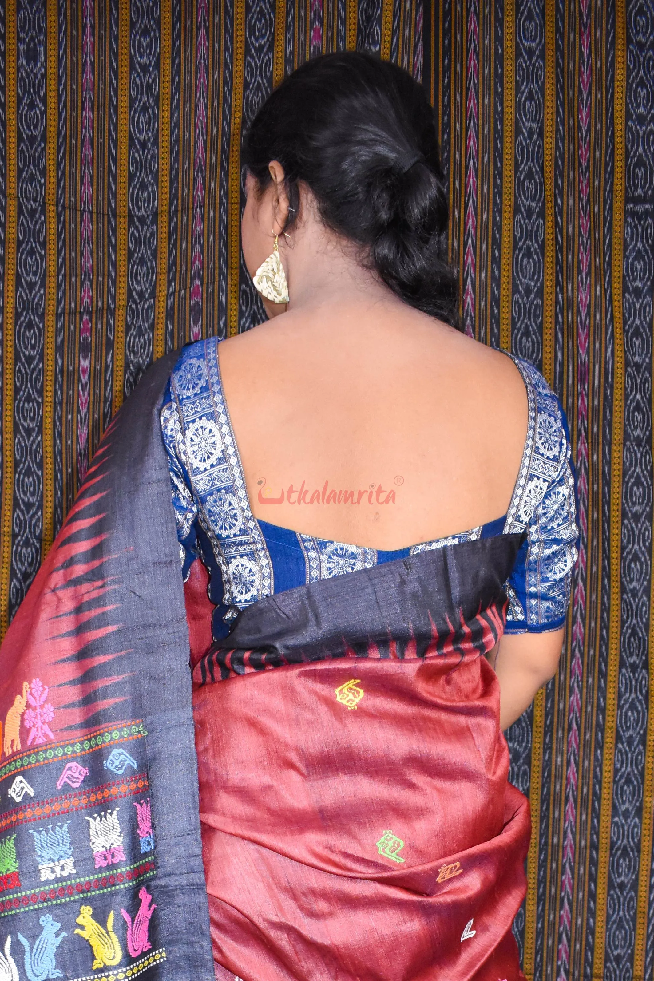 Konark Wheels Blue (Blouse)