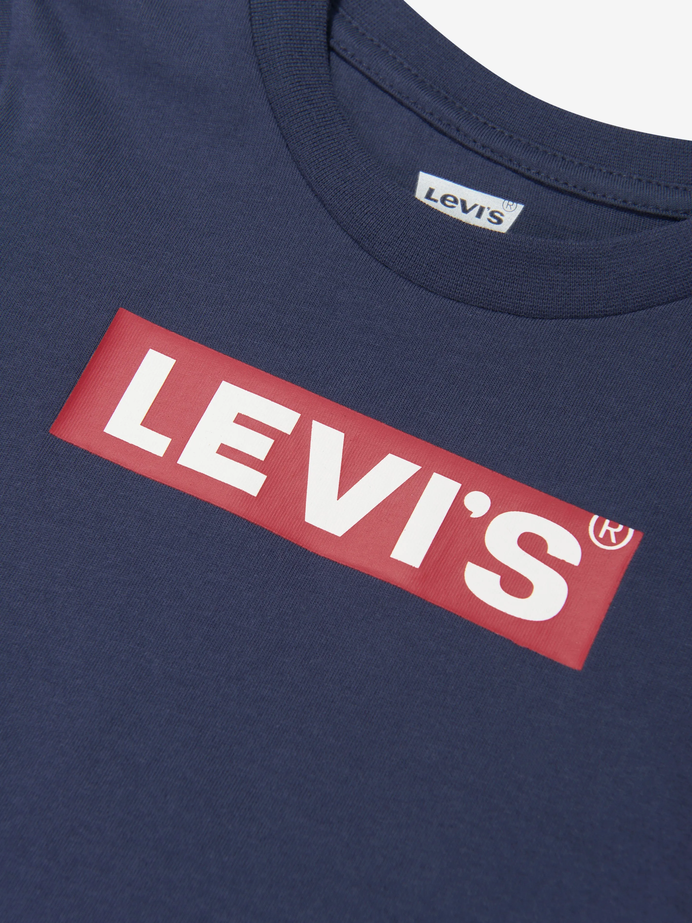 Levi's Boys Box Tab Logo T-Shirt in Navy