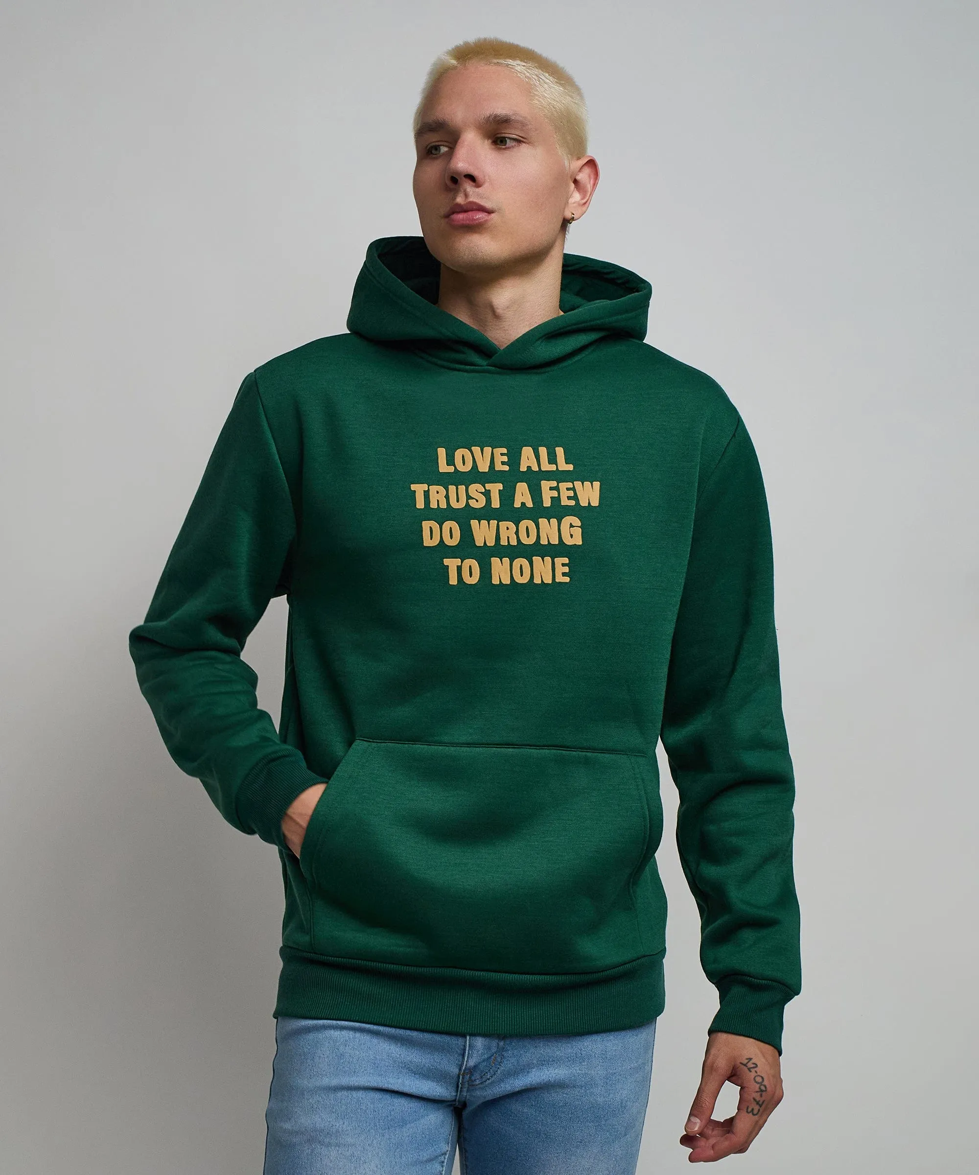 Love All Hoodie - Olive Green