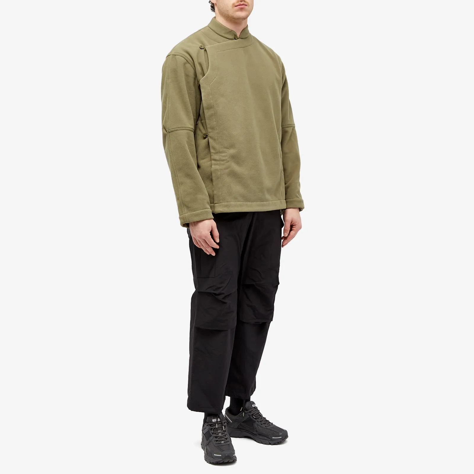 Maharishi Asym Monk Overshirt, olive