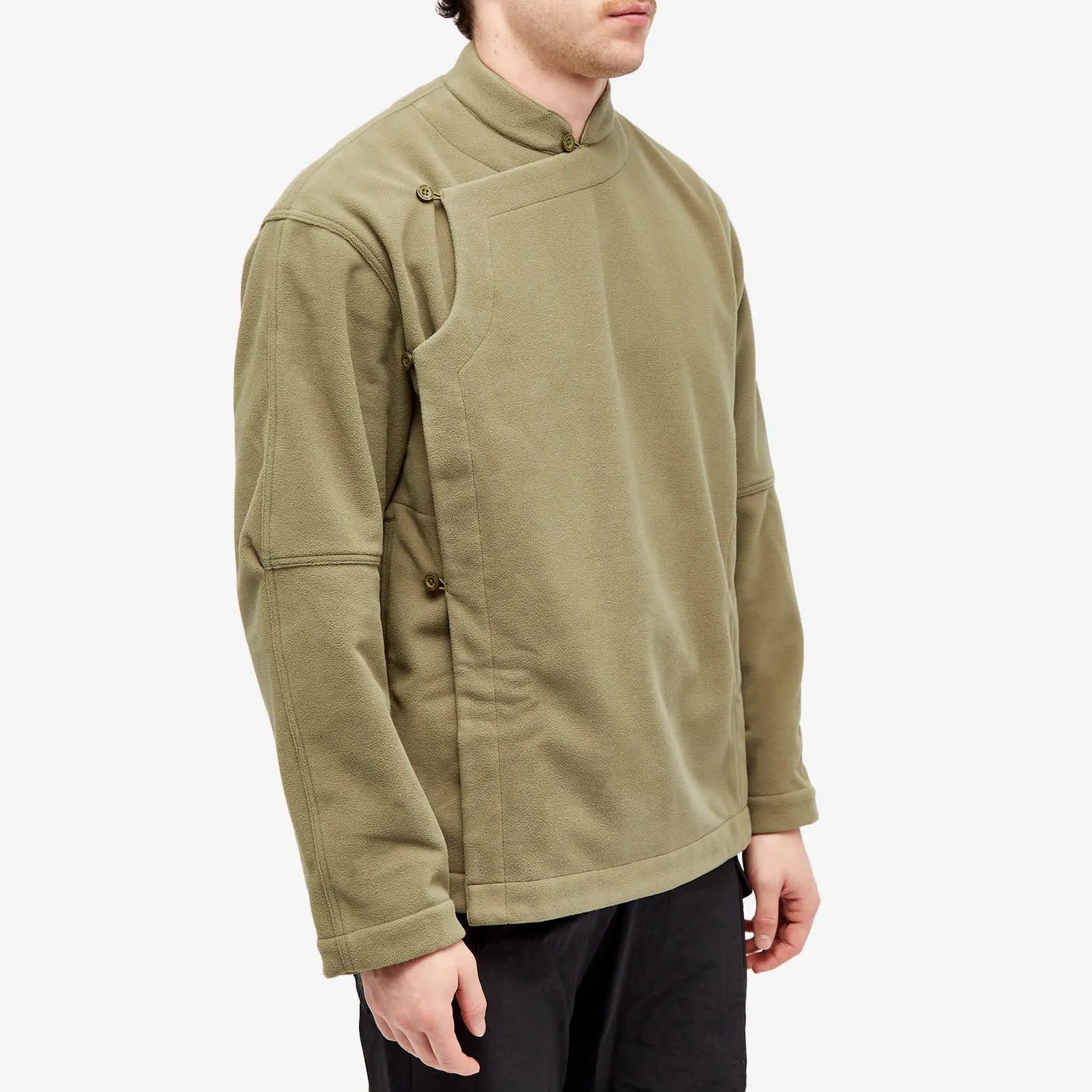 Maharishi Asym Monk Overshirt, olive