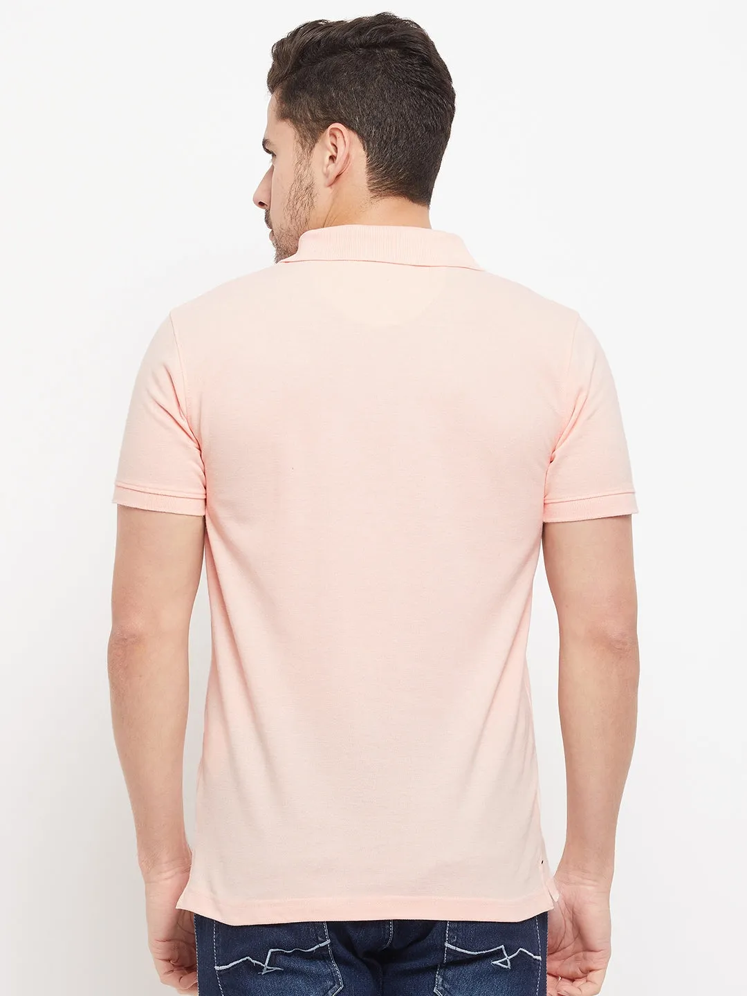 Men Light Pink T-Shirt