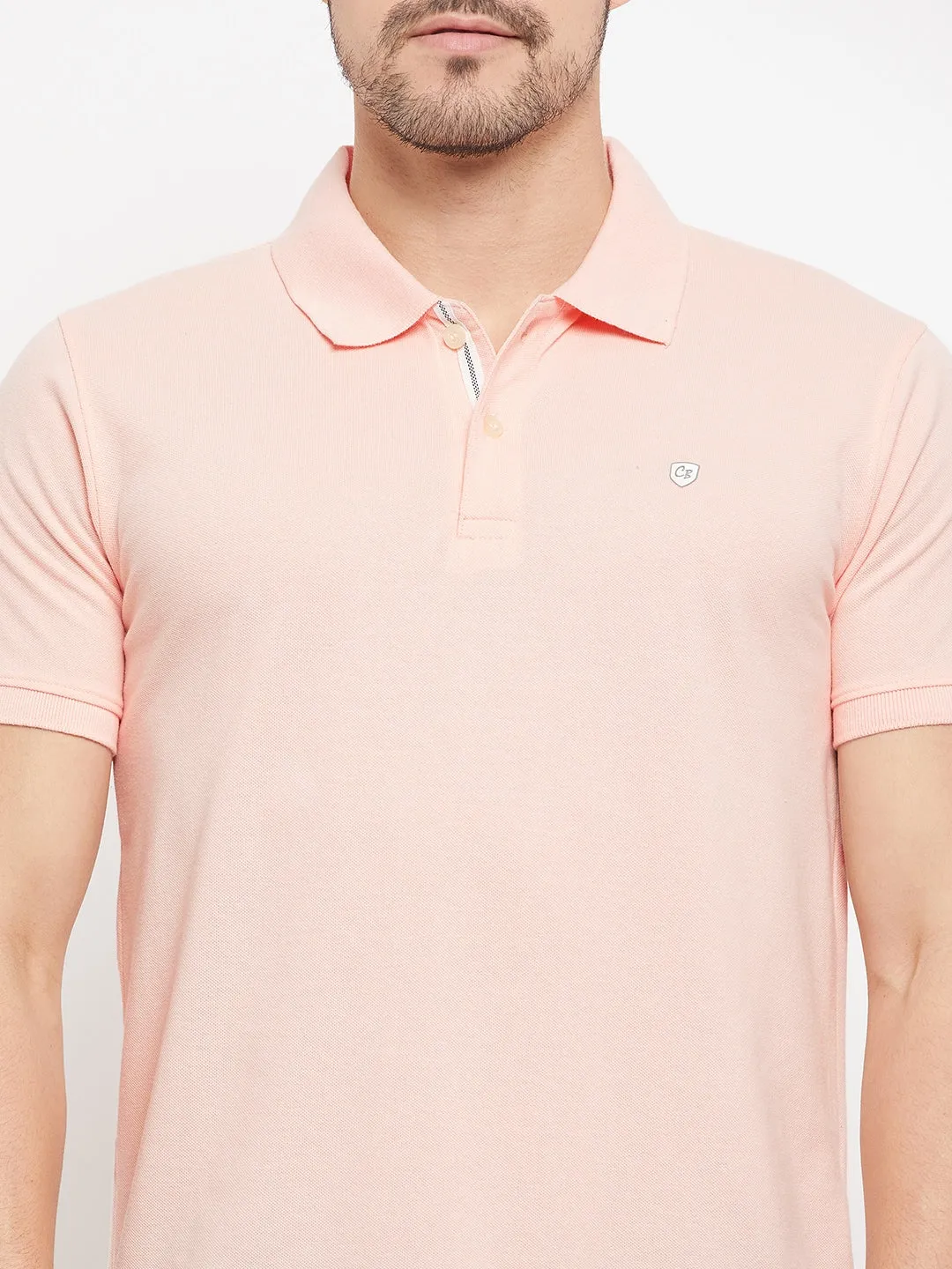 Men Light Pink T-Shirt