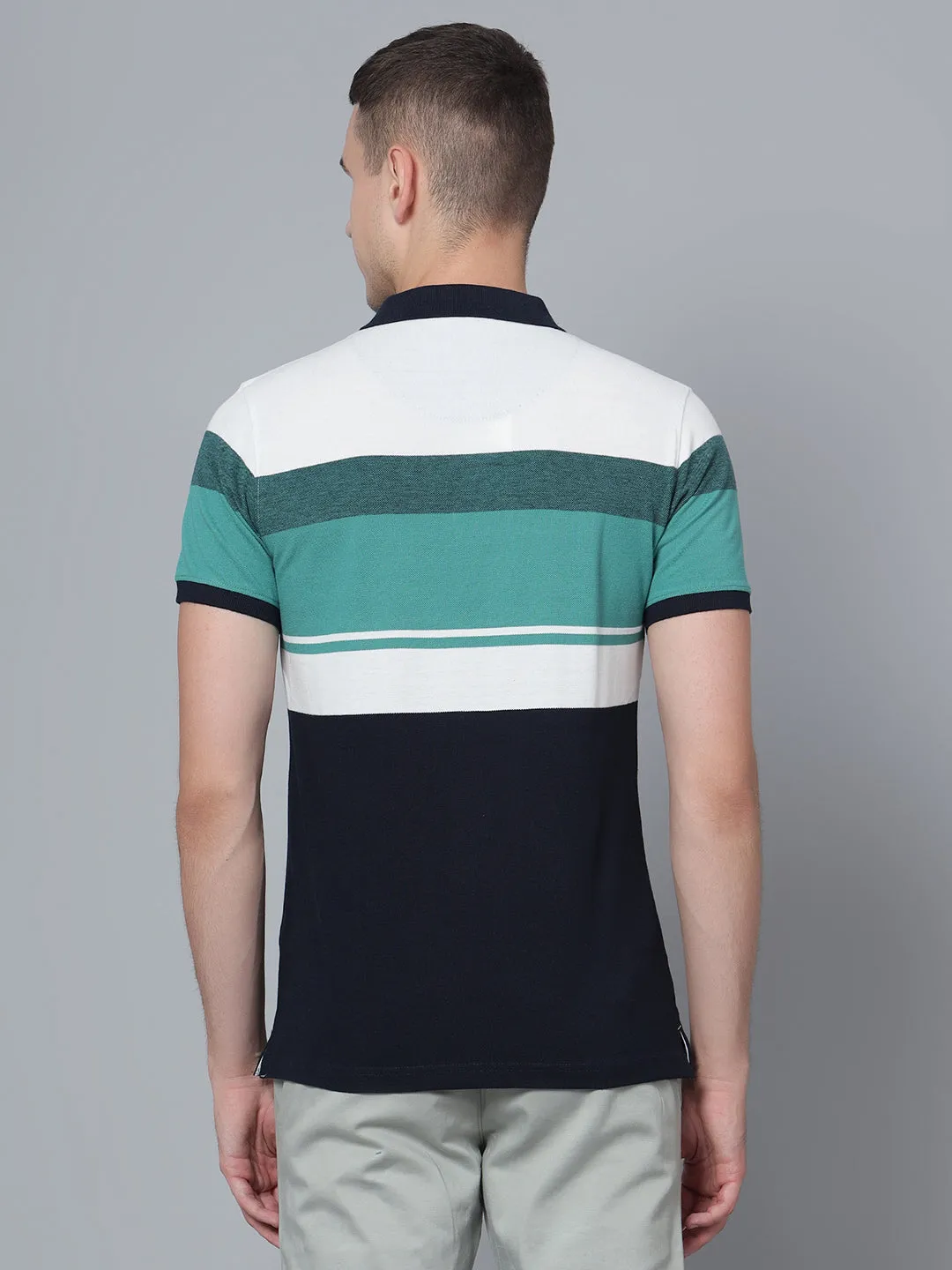 Men Navy Polo T-Shirt