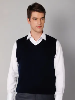 Mens Blue Melange Sweater