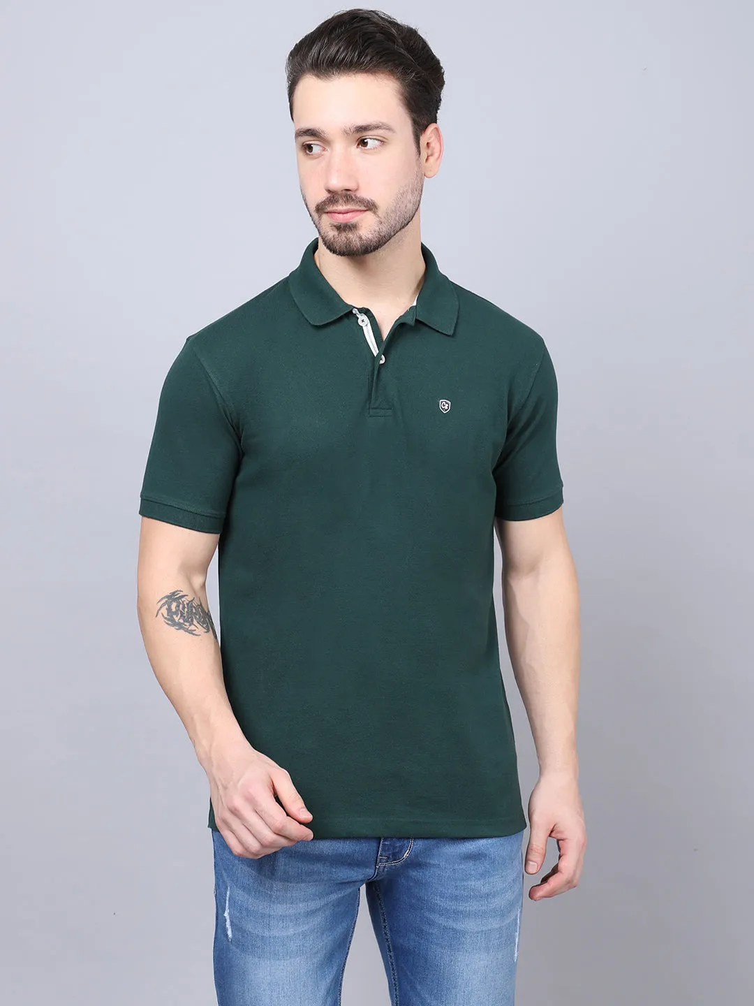 Mens Bottle Green T-Shirt