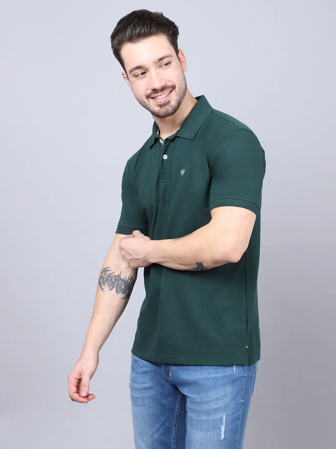 Mens Bottle Green T-Shirt