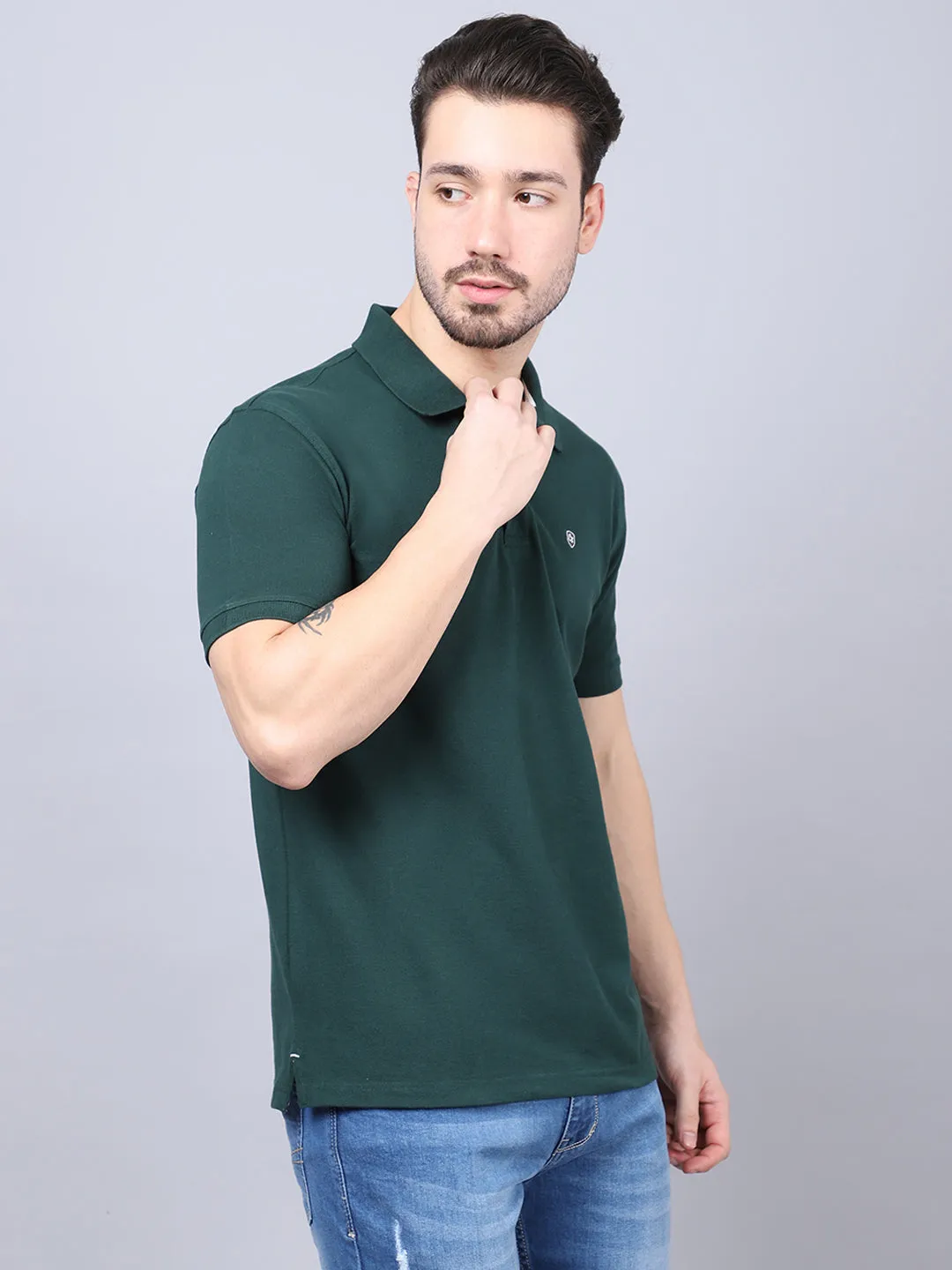 Mens Bottle Green T-Shirt