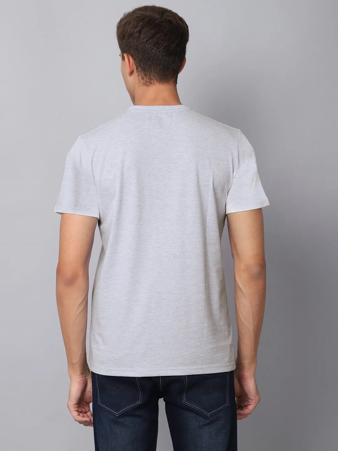 Men's Grey Melange T-Shirt