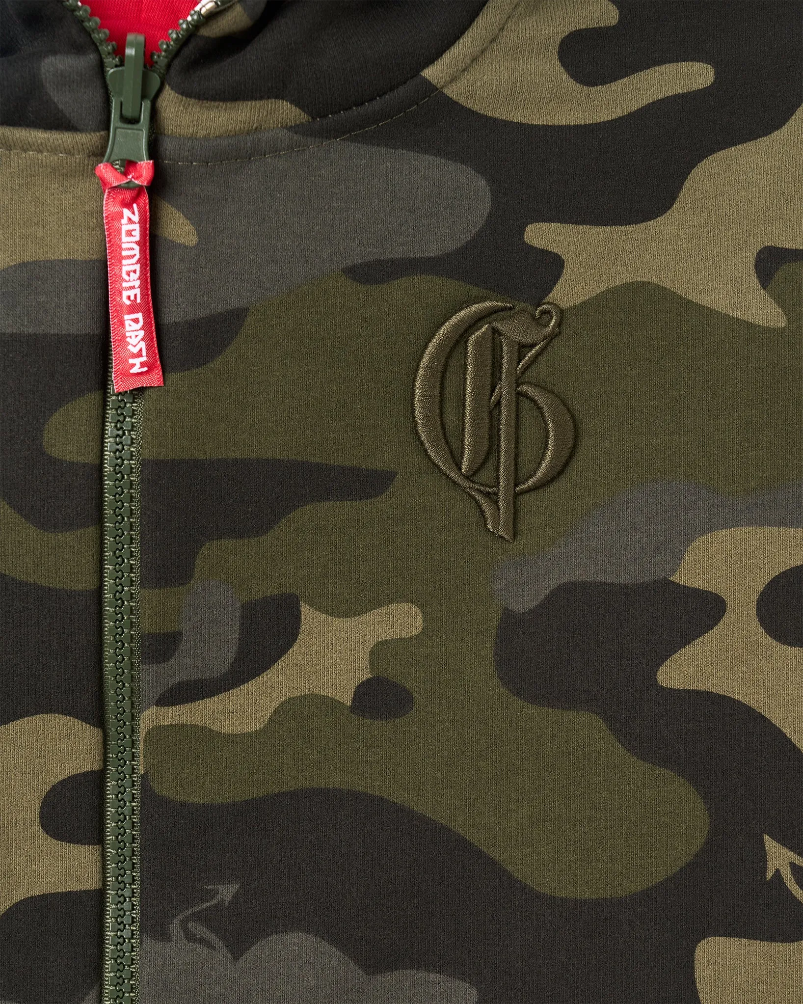 MILITARY GREEN HOODIE WITH POCKETS