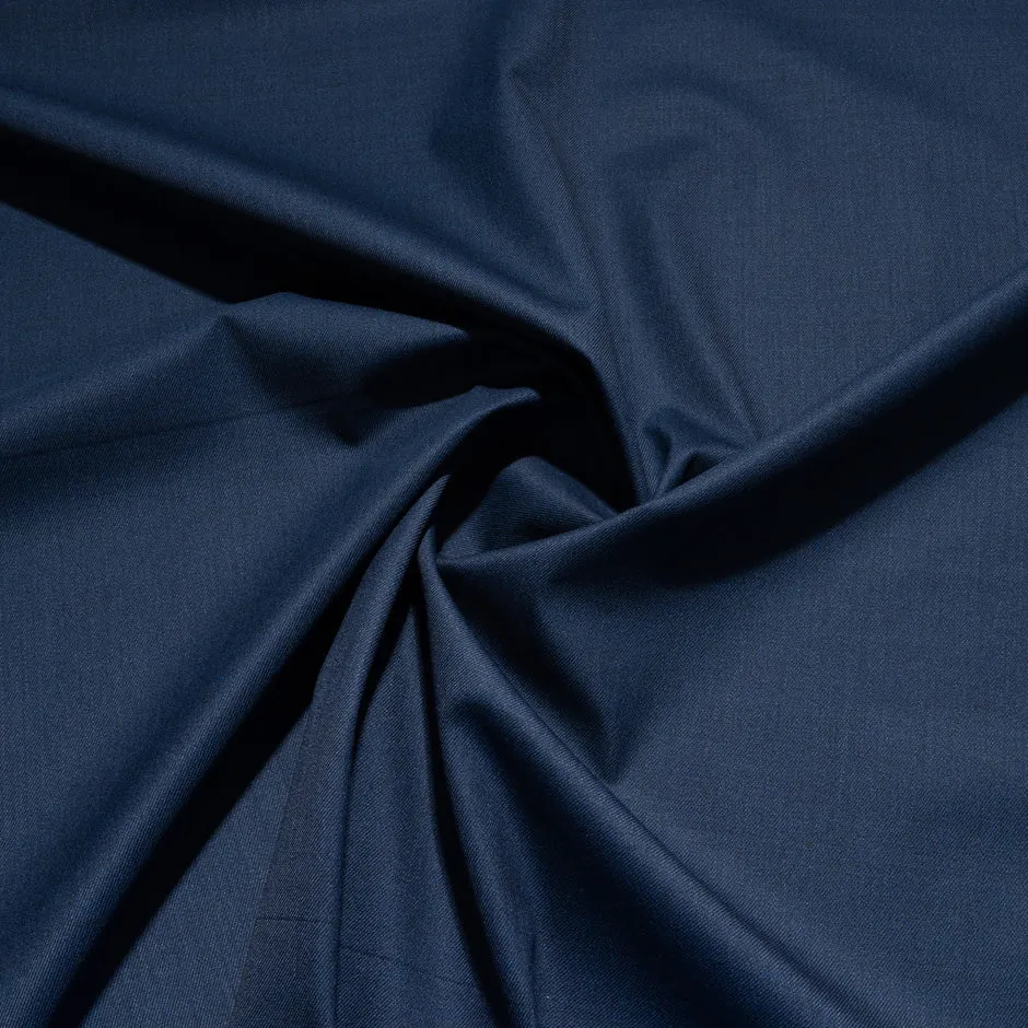 Navy Blue Pure Wool Storm Proof Coating